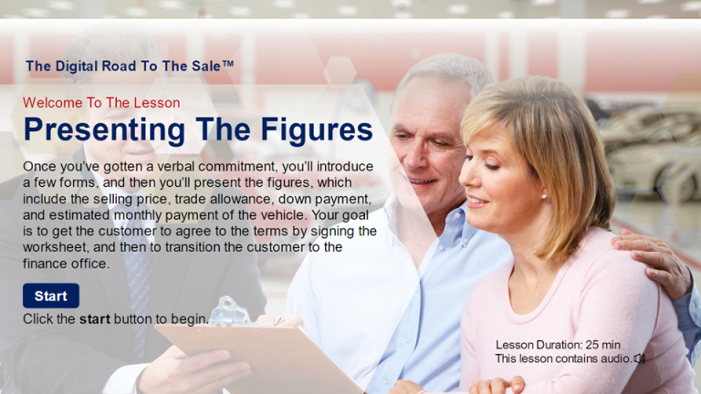 Presenting The Figures | Auto Sales Training