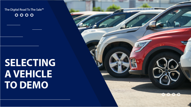 Selecting A Vehicle To Demo