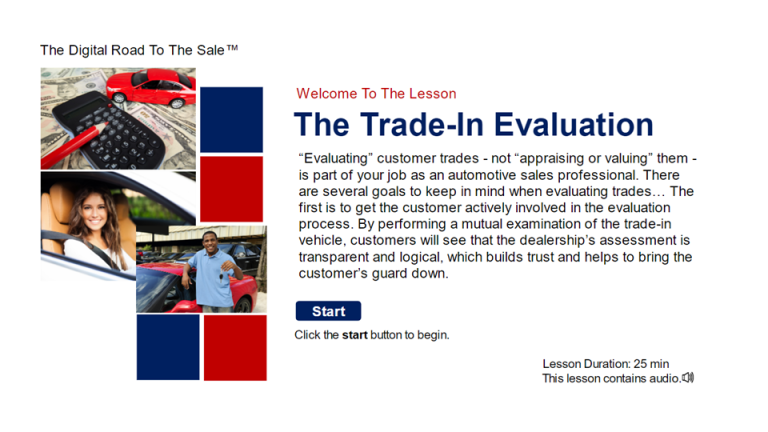 The Trade-In Evaluation | The Road To The Sale Training