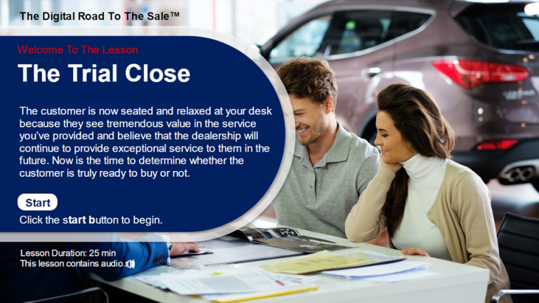 The Trial Close | Automotive Car Sales Training